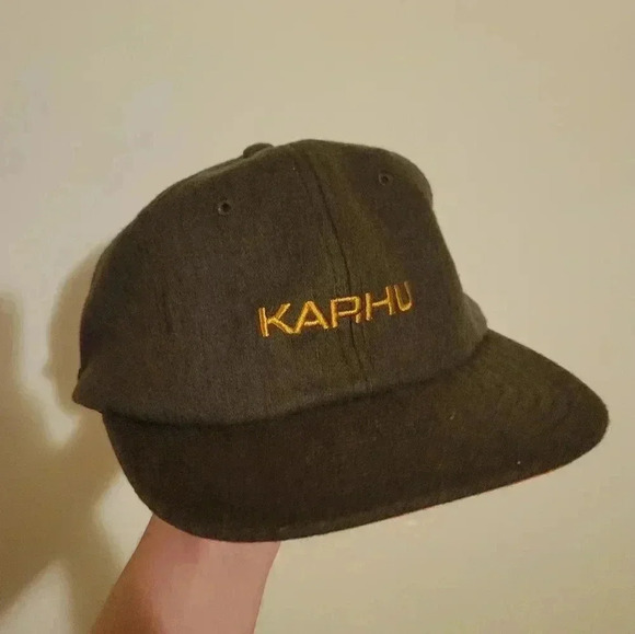 New KARHU LOGO CAP DARK OLIVE / BROWN SUGAR Wool - Picture 2 of 6